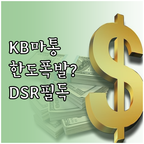 국민은행 마이너스통장 신청 자격과 D..