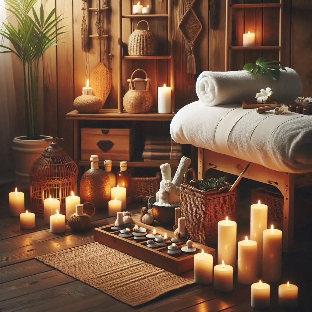 피부,체형관리 샵 배경