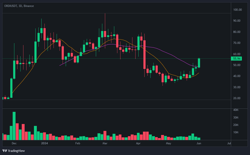 오디(ORDI) 코인 가격 현황
