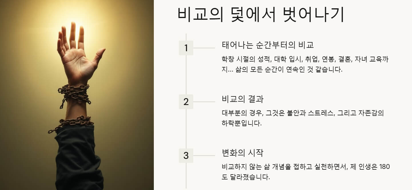 비교하지 않는 삶