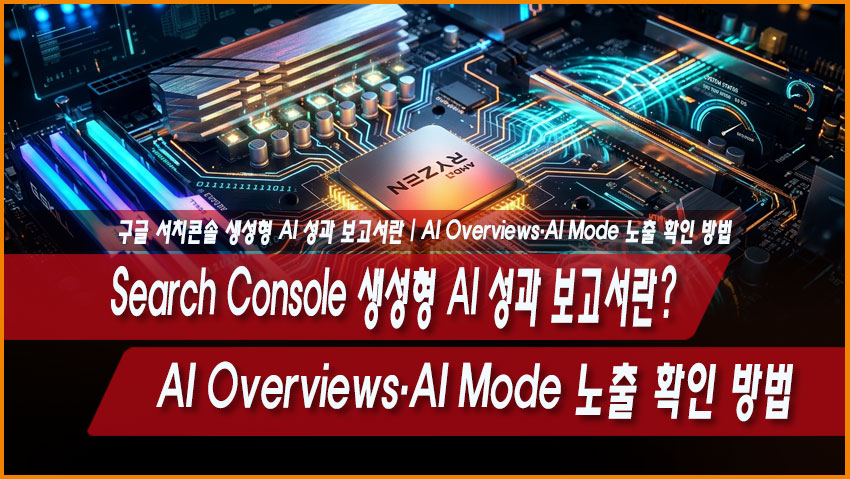 Search Console 생성형 AI 성과 보고서란? AI Overviews&middot;AI Mode 노출 확인 방법