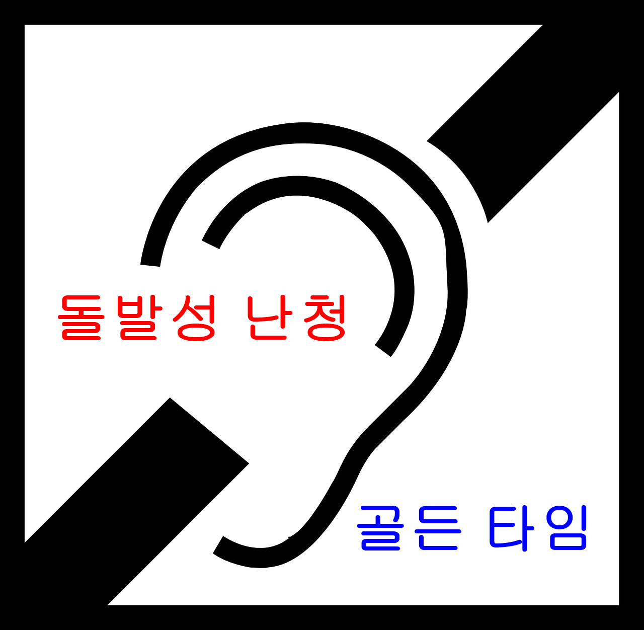 돌발성 난청 초기증상 골든타임