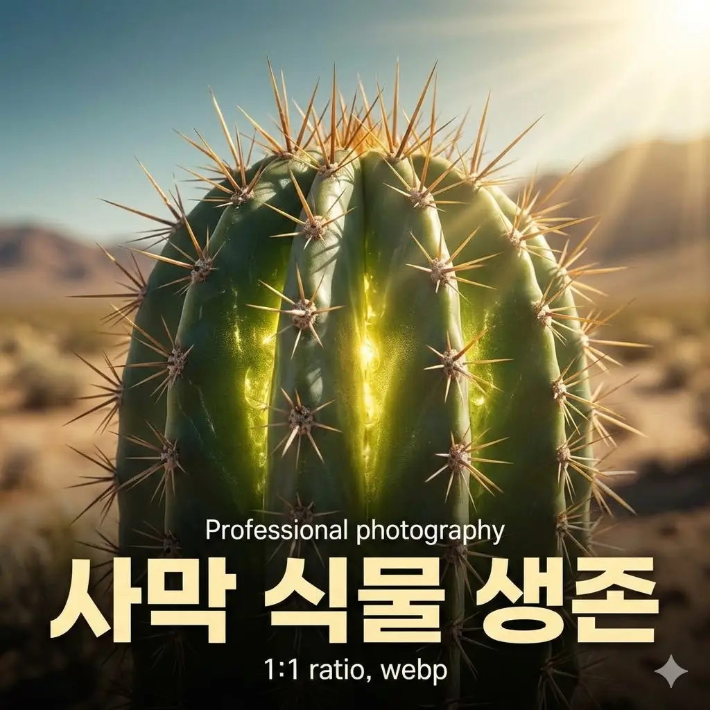 사막 식물은 어떻게 물 없이 오래 버틸 수 있을까요