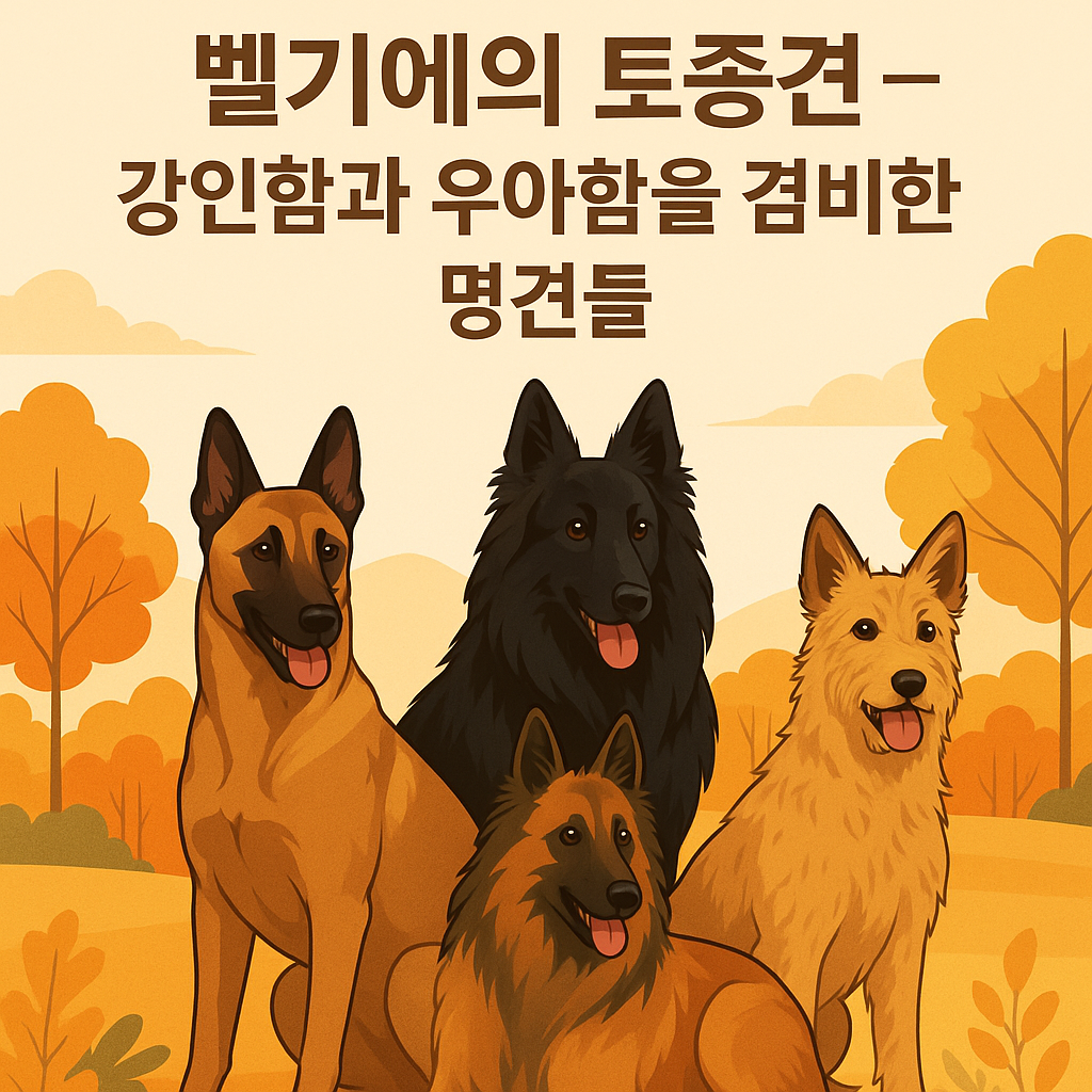 벨기에의 토종견 이미지 &ndash; 강인함과 우아함을 겸비한 명견들