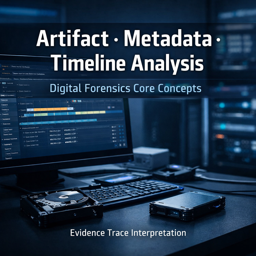 디지털 포렌식에서 &lsquo;흔적&rsquo;을 해석하는 핵심 용어 완전 정리 Artifact&middot;Metadata&middot;Timeline Analysis
