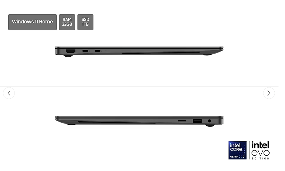 갤럭시 북5 Pro 옆모습