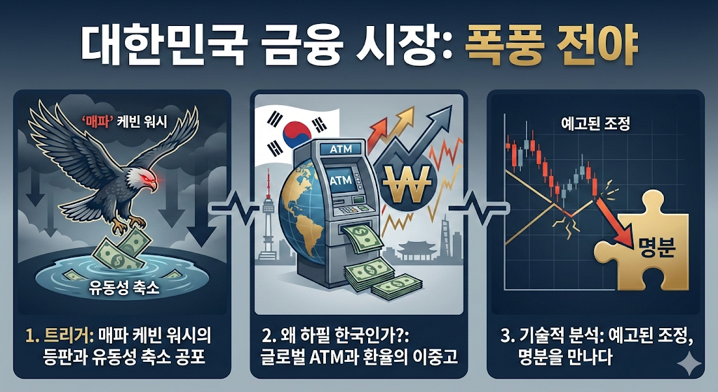 2/02 케빈 워시 쇼크: 왜 한국 증시가 가장 아팠을까? (폭락의 3가지 이유와 기술적 분석)