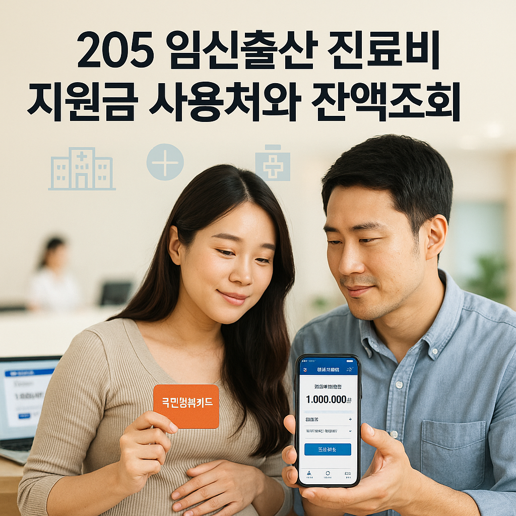 2025 임신출산 진료비 지원금 사용처와 잔액조회 총정리
