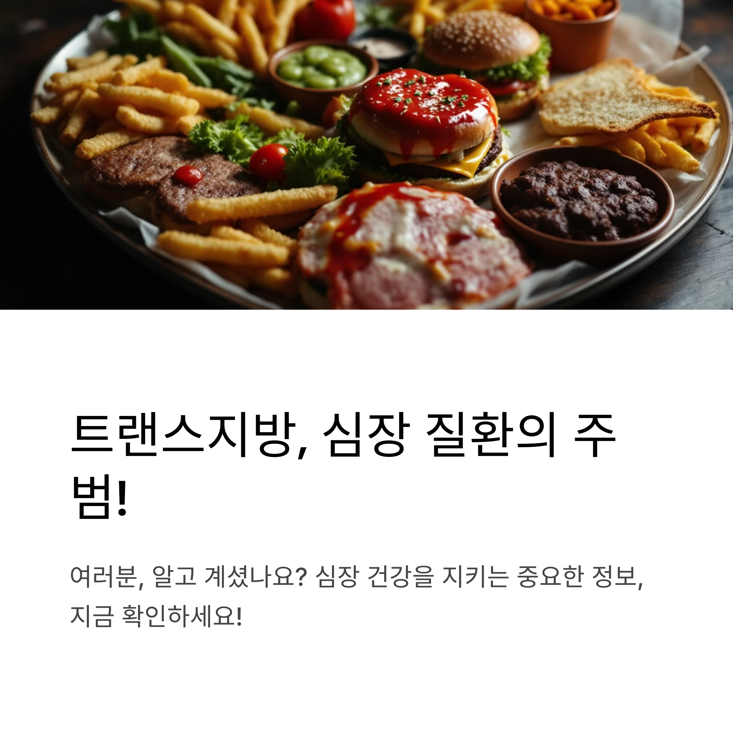 트랜스지방은 심장 질환의 주요 원인 중 하나다.