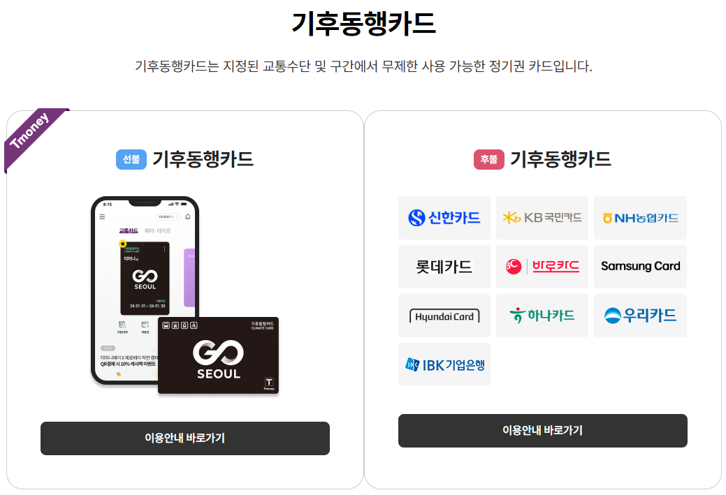 기후동행카드 환급 신청