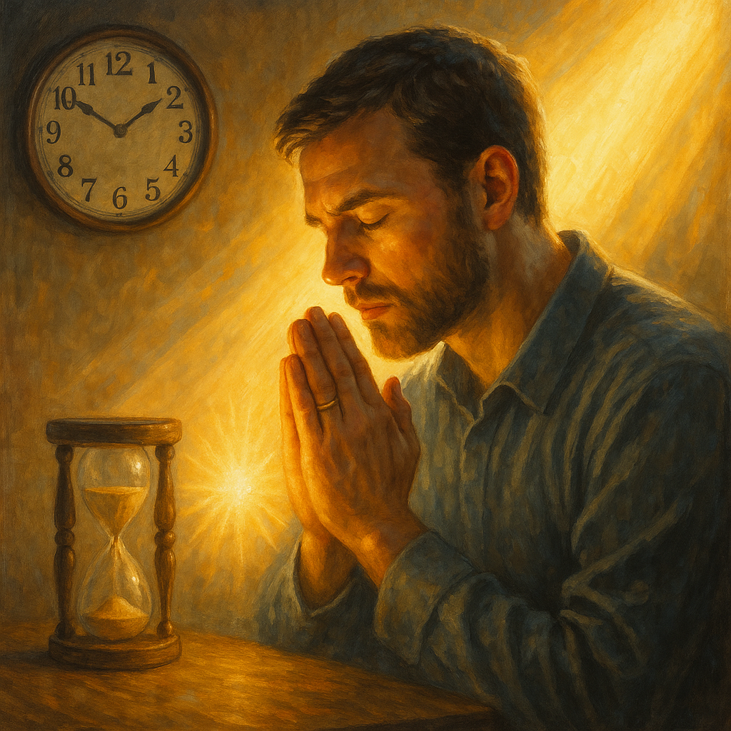 창 29:20 말씀을 보며 야곱이 라헬과 결혼하기 위해 7년을 며칠과 같이 여기며 생활한 것을 보며&amp;#44; 시간 사용을 어떻게 해야 하는지를 잘 보여주었으며&amp;#44; 도전을 받았습니다. 저도 주님께로부터 주어지는 이 소중한 시간을 주님의 일을 이루는데 사용하며&amp;#44; 이를 위해 밀도있게 사용할 수 있는 자가 되도록 힘써야 하고 노력해야 하겠습니다. 제가 짧은 시간이라도 초밀도 있게 시간사용을 해서 주님의 의를 드러내는 자가 되도록 숨기도하며 주님과 긴밀히 동행하는 삶을 발전시켜 나가길 간절히 기도하는 모습을 그려주시고&amp;#44; 주님과 긴밀히 동행하는 모습도 그려주시며&amp;#44; 시간을 카이로스적으로 밀도있게 사용하는 모습도 포함된 그림입니다^^