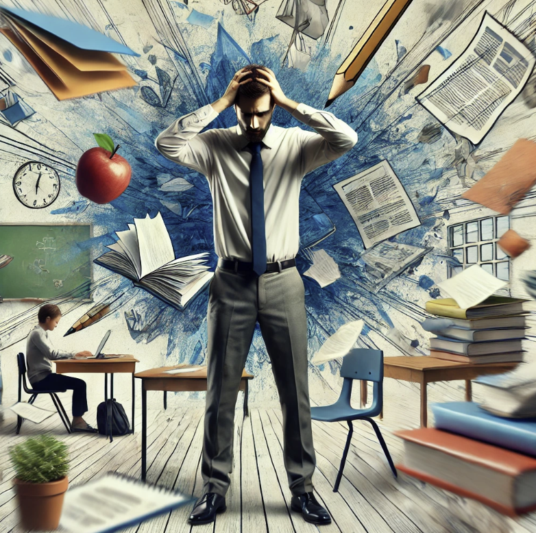 교사 직업병에 관한 사진