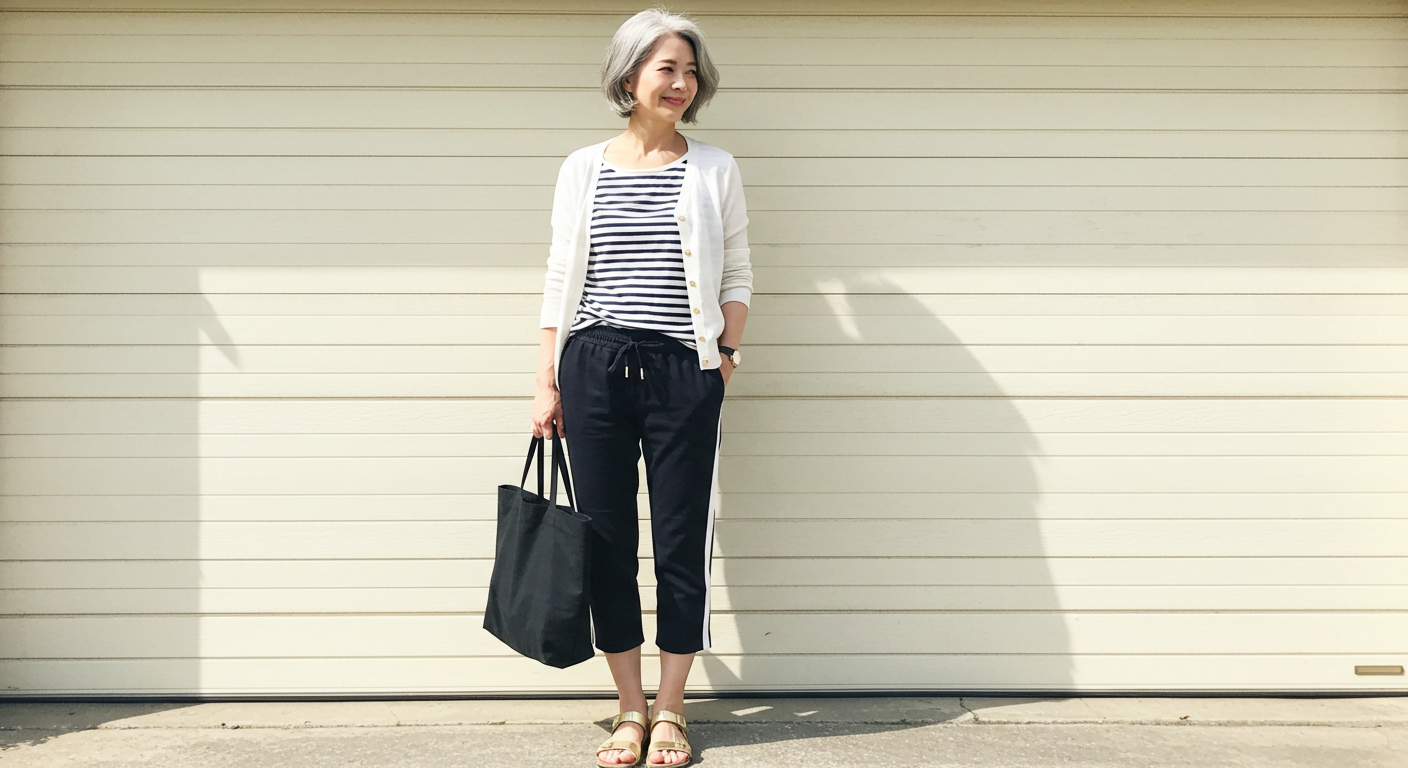 중년 여성 동안 패션