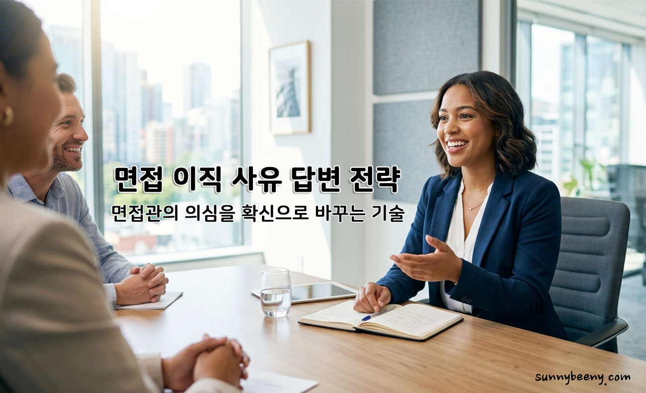 면접 이직 사유 답변 전략
