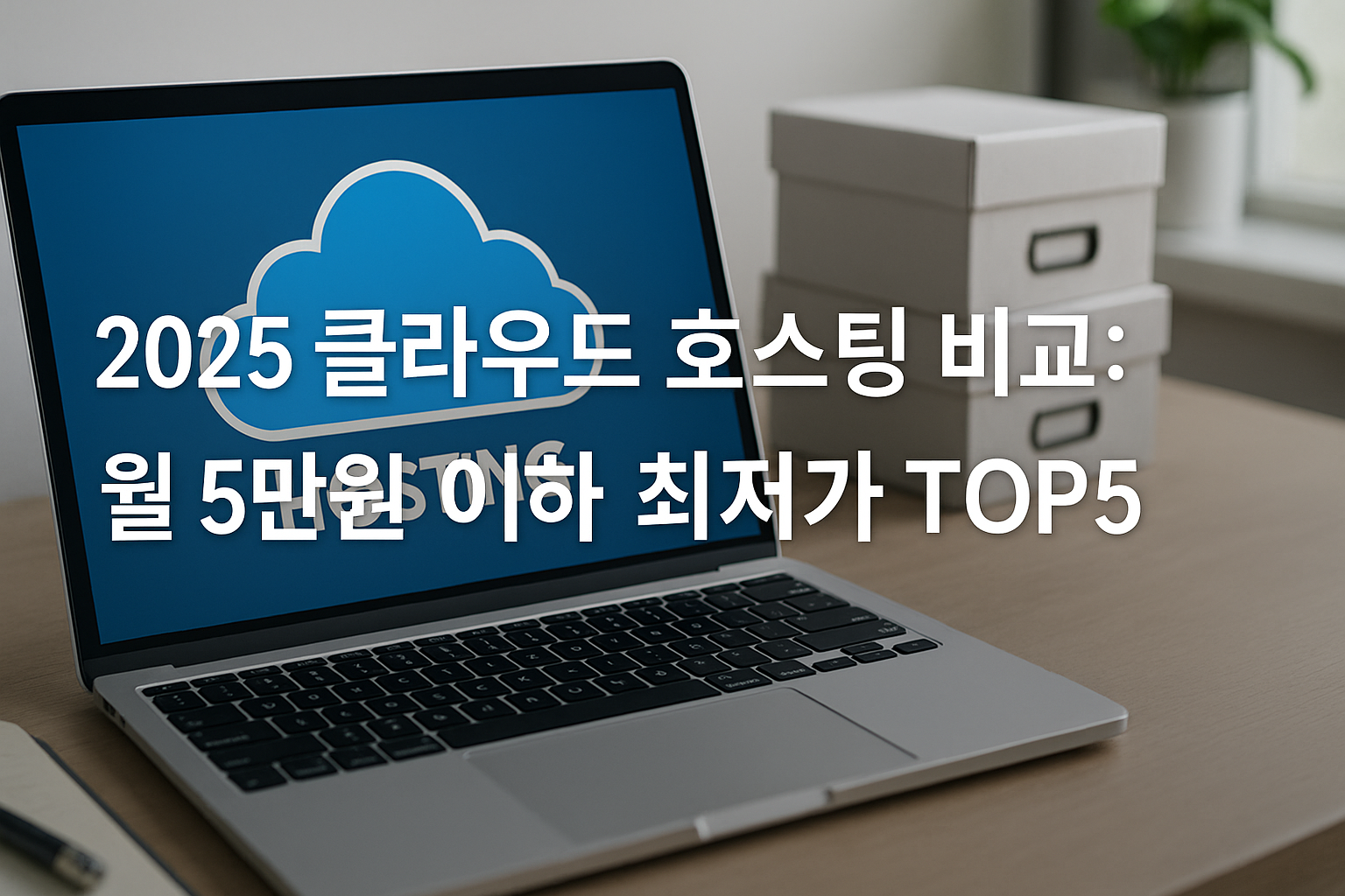 2025 클라우드 호스팅 비교: 월 5만원 이하 최저가 TOP5 관련 이미지