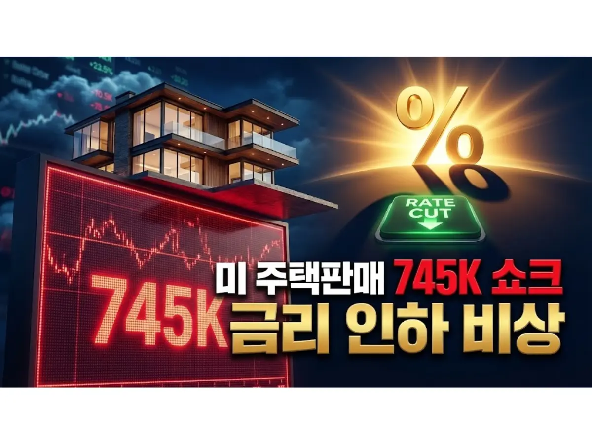 미 주택 판매 '745K' 돌파... "금리 인하 꿈 깨라?" 과열된 경제가 던진 경고장
