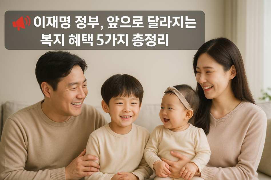이재명 정부, 앞으로 달라지는 복지 혜택 5가지 총정리