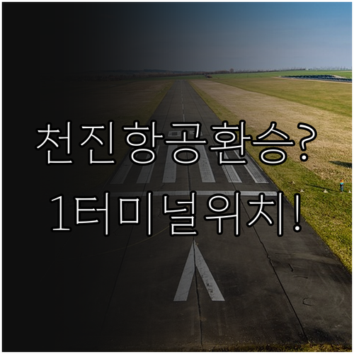 천진항공 인천공항 제1터미널 위치와 ..