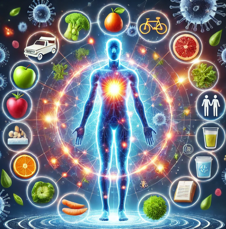 우리 몸의 면역 체계에 대한 사진