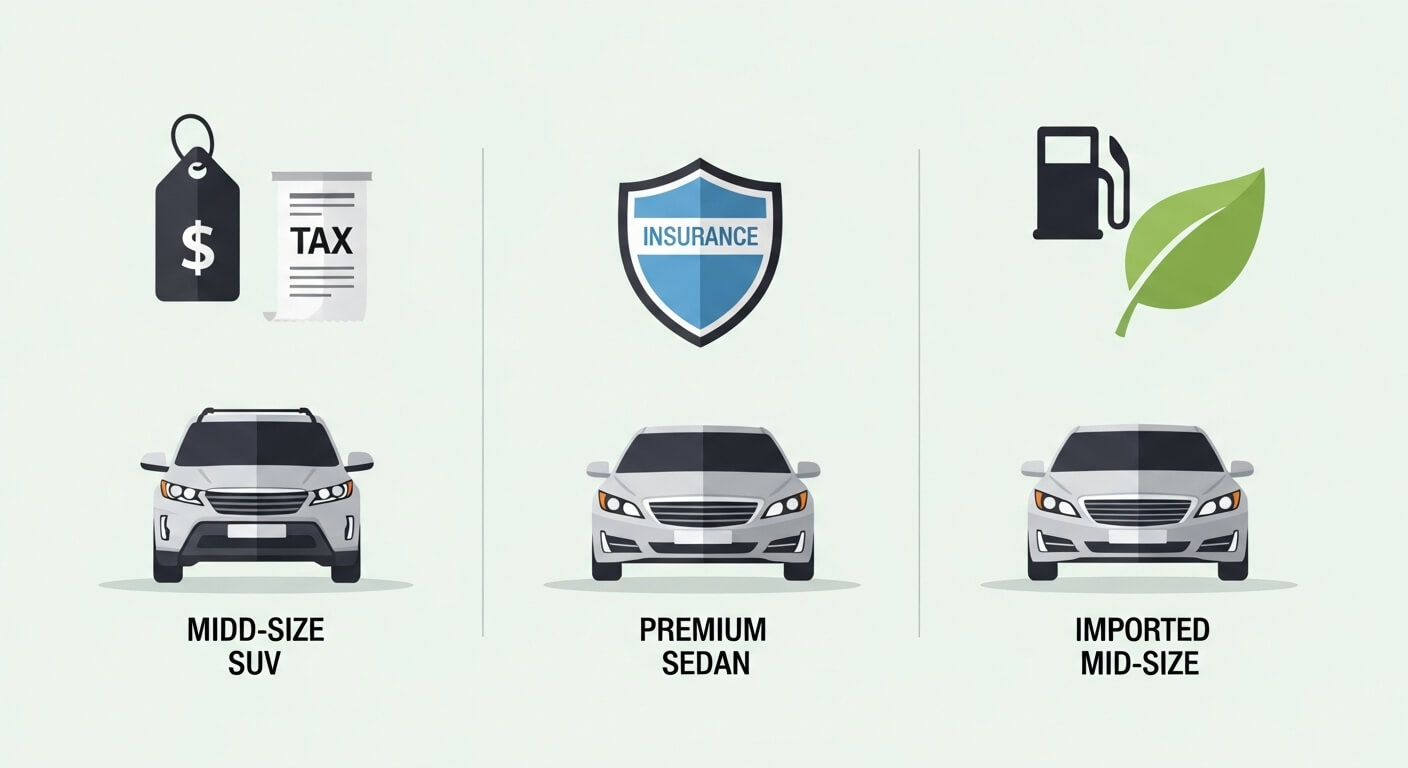 인기 하이브리드 3종 비교 (세금, 가격, 보험료)