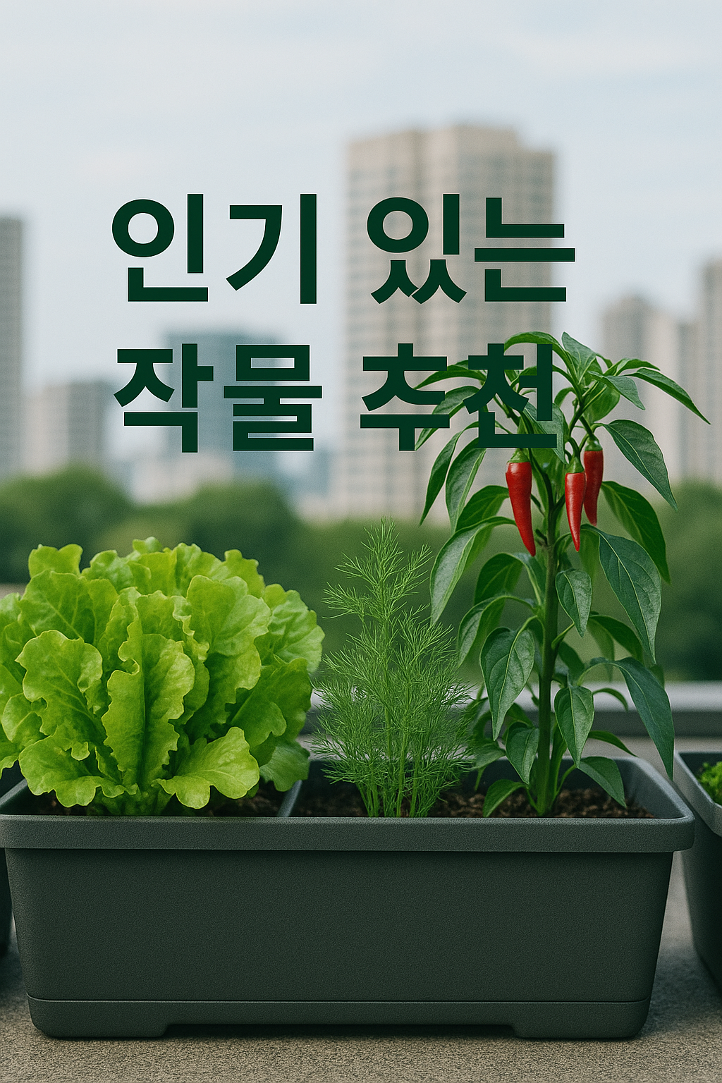 인기 있는 작물 추천