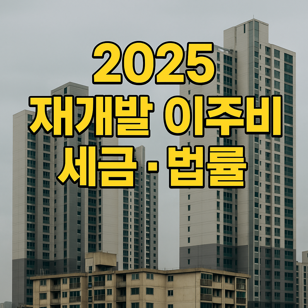 재개발 이주비 세금 법률