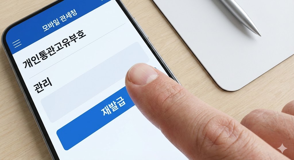 개인통관부호 재발급방법