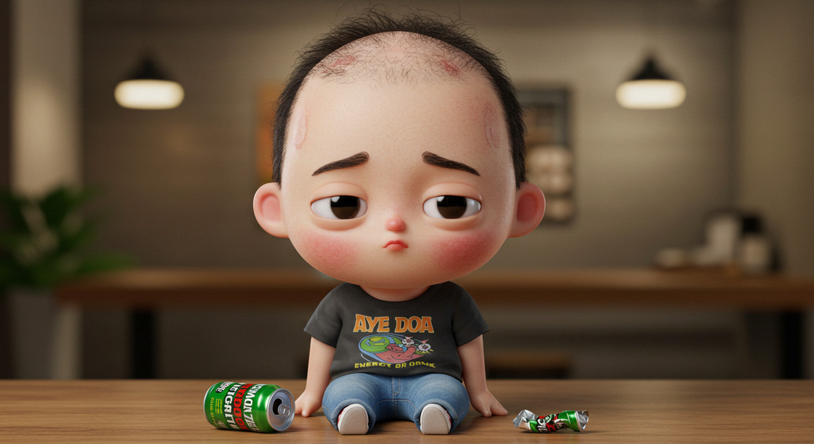 에너지 드링크 과다 섭취, 탈모 진행을 앞당길 수 있을까?