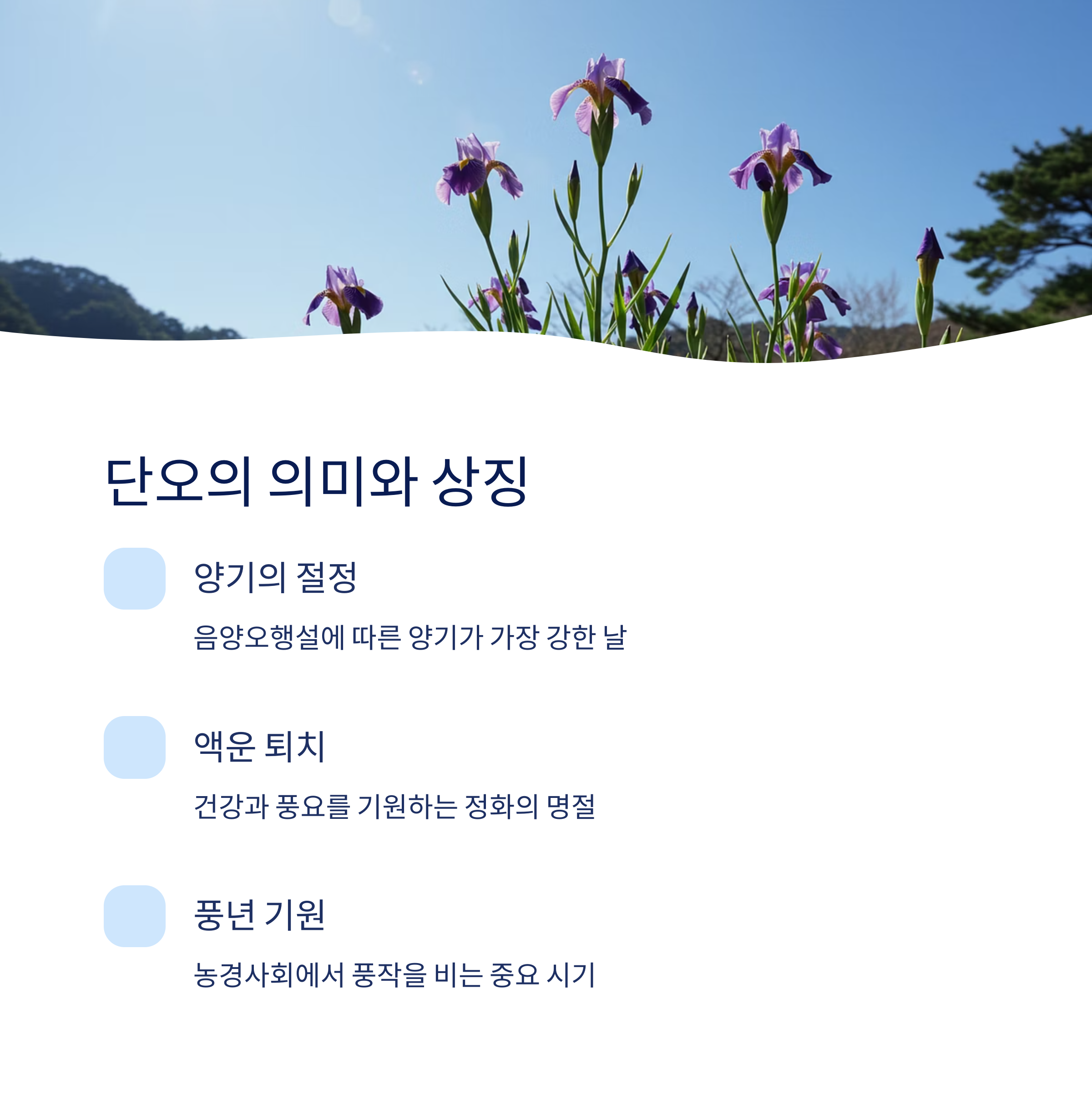 단오의 의미와 상징