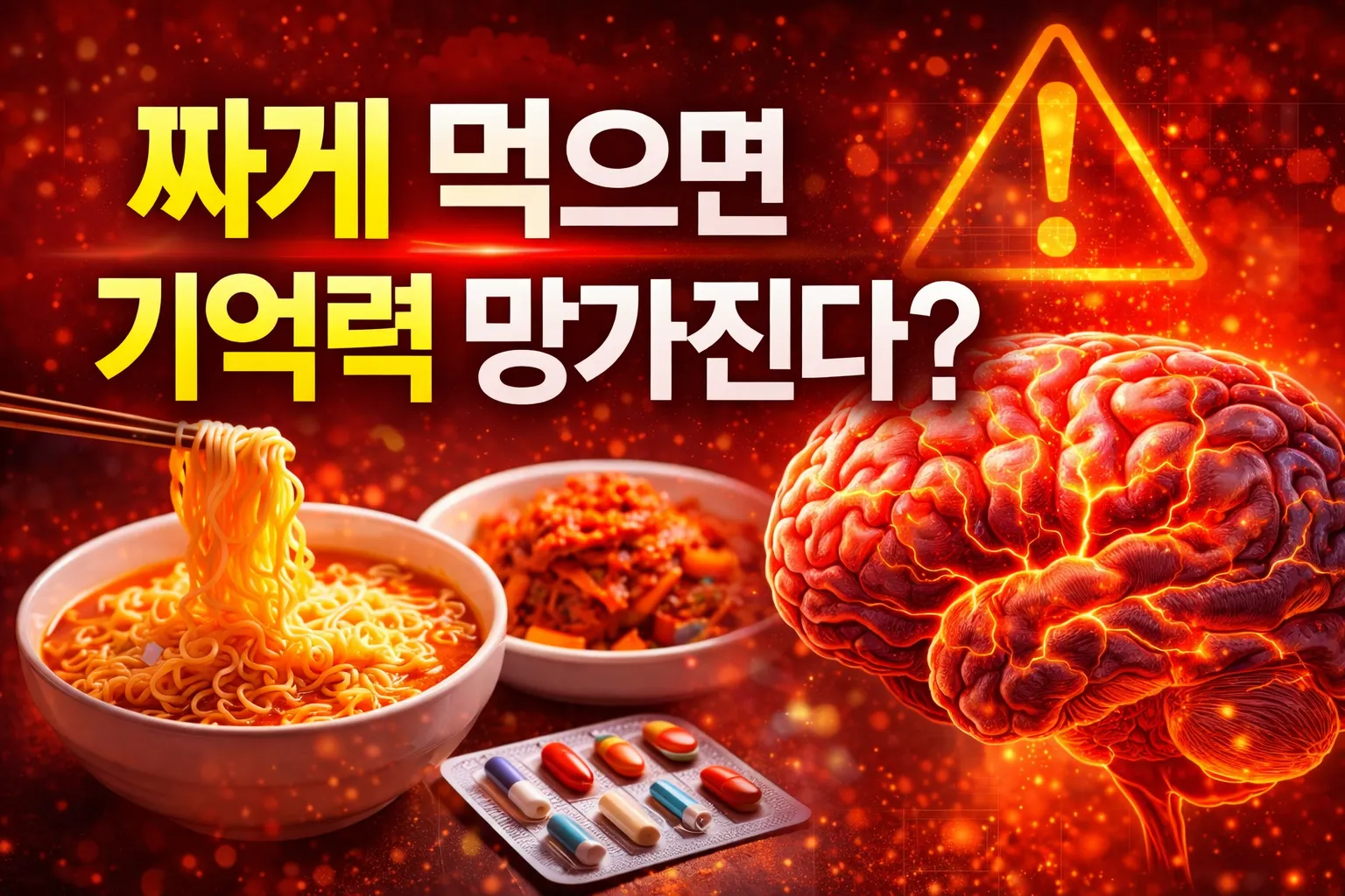 짜게 먹으면 기억력 빨리 나빠지는 이유