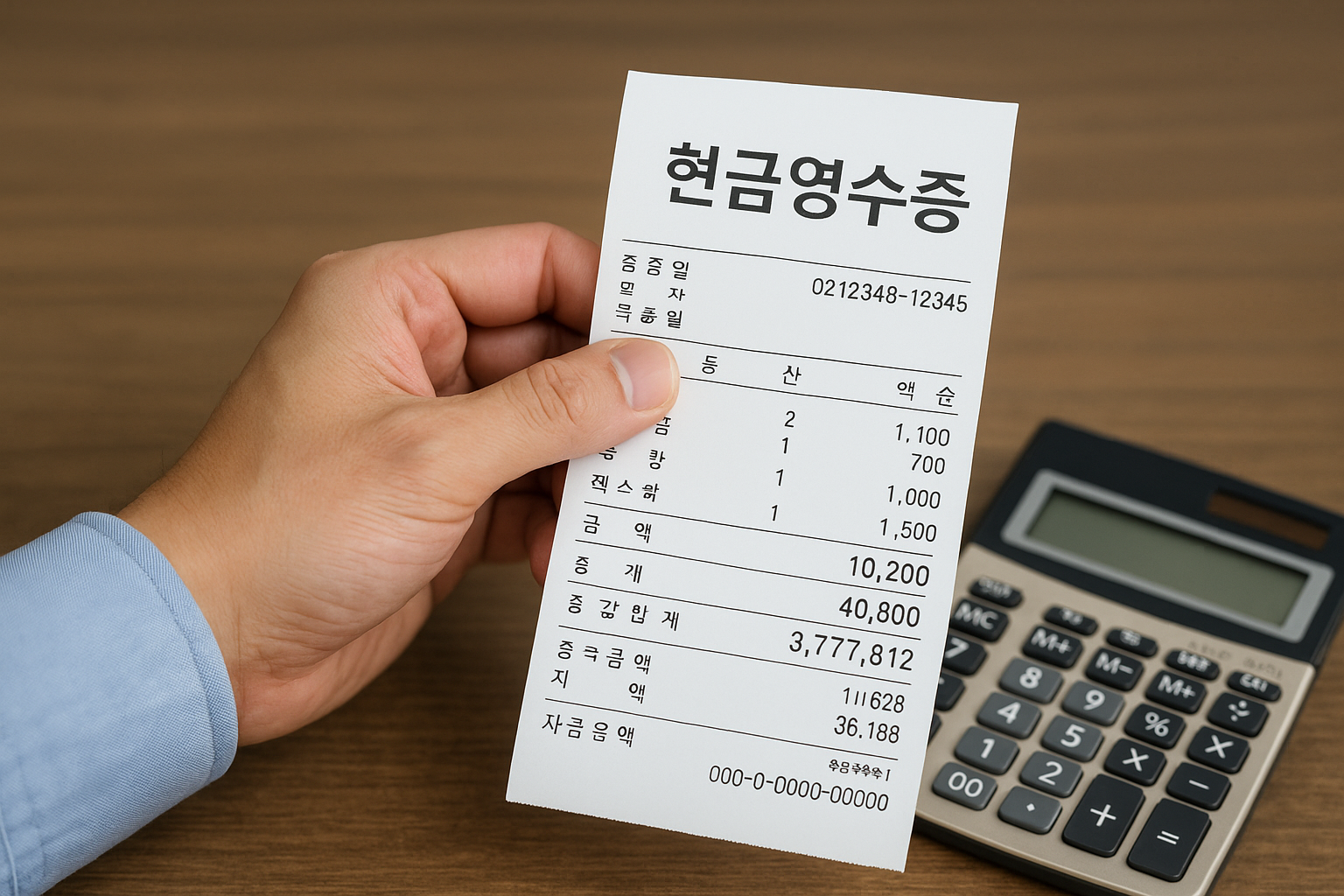 현금영수증 사진