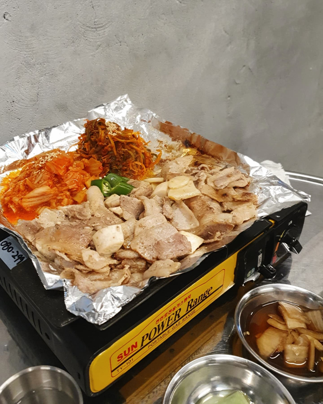 파절이-삼겹살