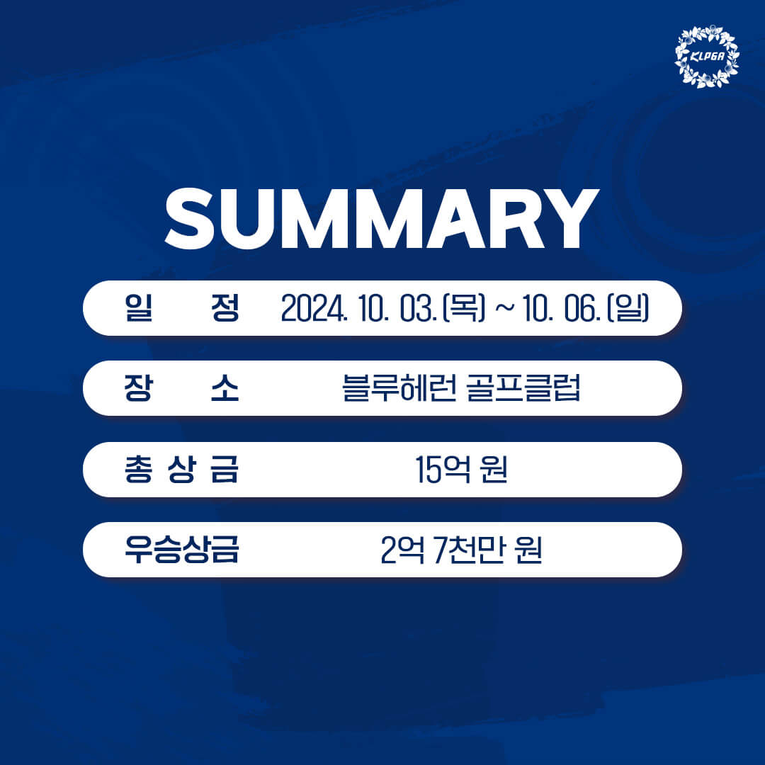 2024 하이트진로 챔피언십