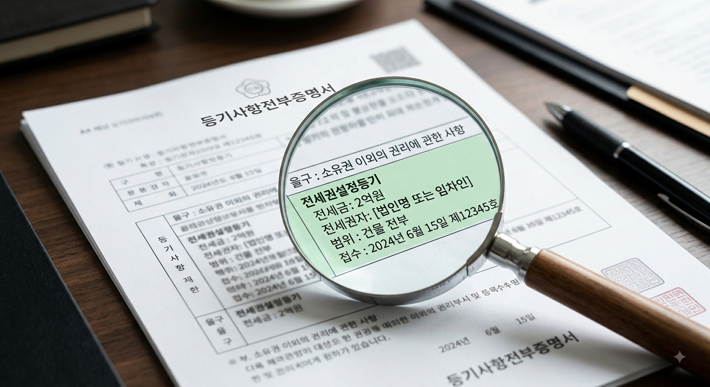 전세권설정등기