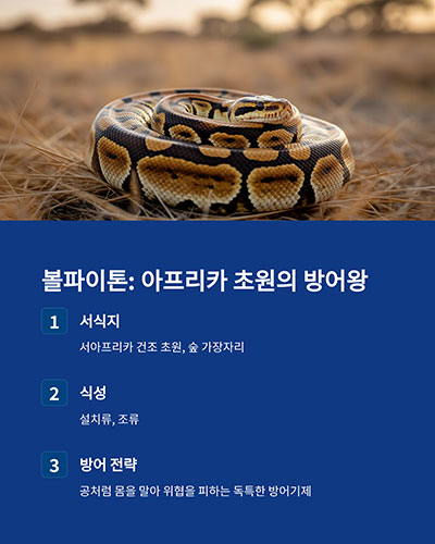 아프리카 초원의 방어왕