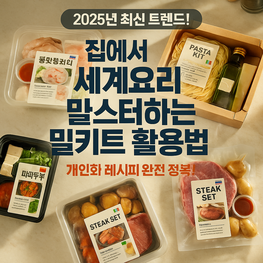 집에서 세계요리 마스터하는 밀키트 활용법
