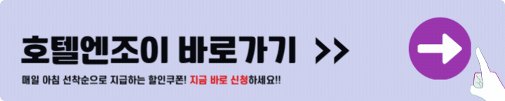 숙박 세일 페스타 호텔엔조이