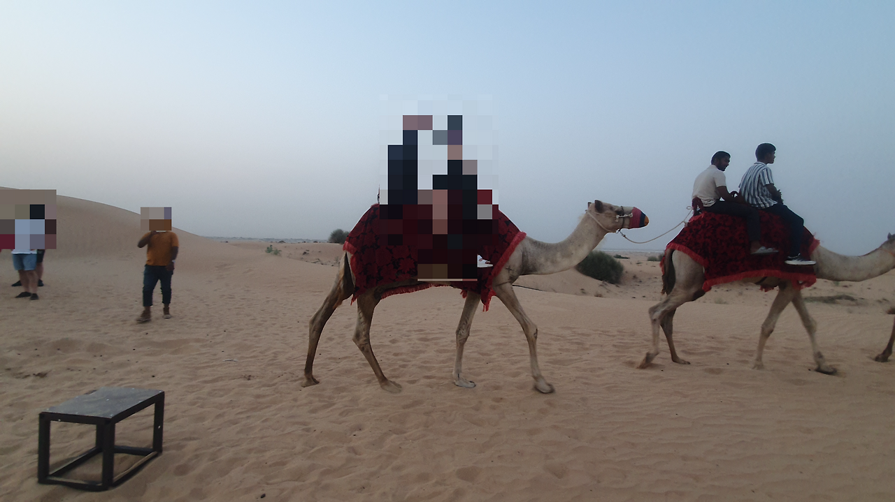 두바이 사막투어 복장 낙타 헤나 체험 노랑풍선 가이드 동행 BBQ