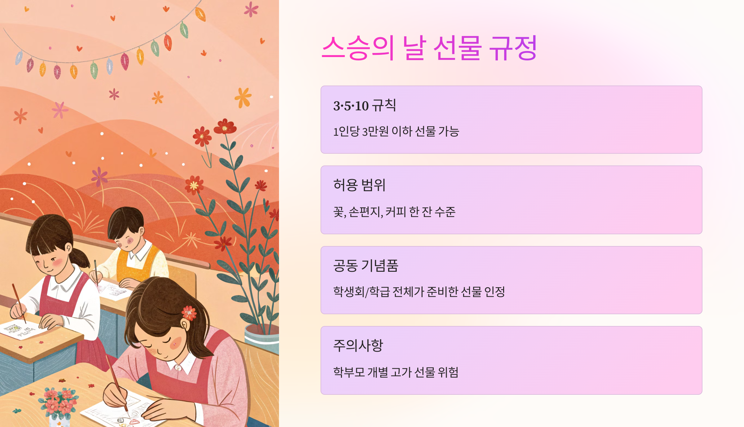 🎁 스승의 날 선물 규정