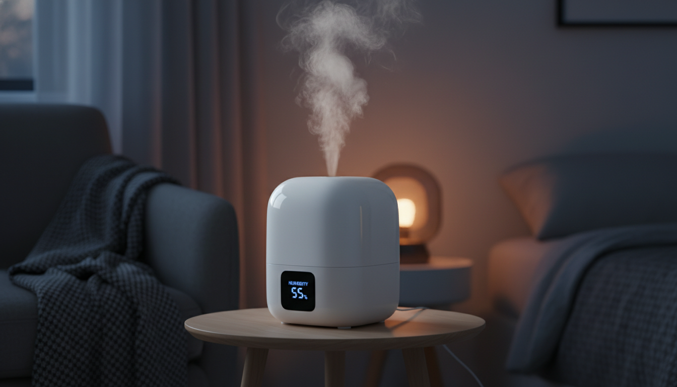 침실 건조함을 막아주어 기침 발작을 줄여주는 적정 습도의 가습기