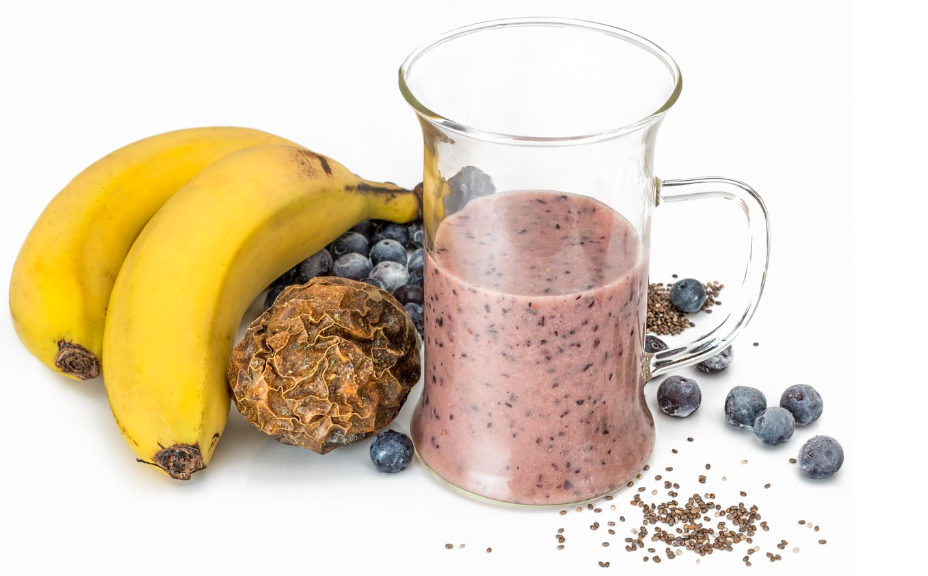 Smoothie, Blueberry, Banana image.