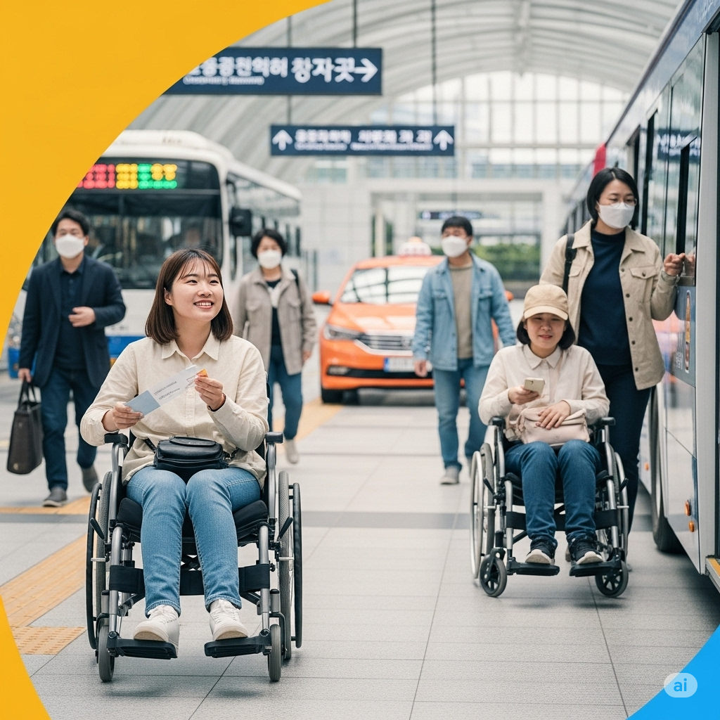 중증장애인 근로자 출퇴근 걱정 끝!