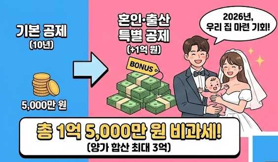 증여세 면제한도