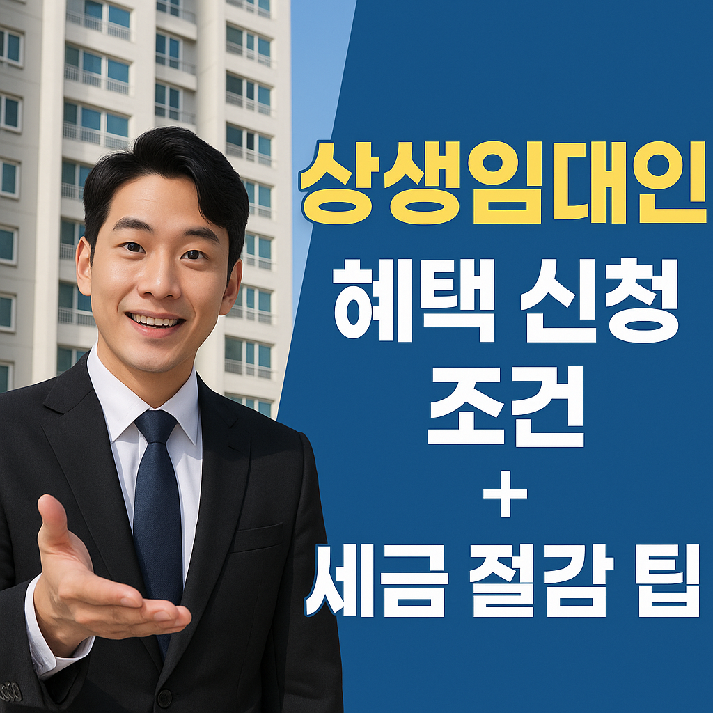 상생임대인 혜택 신청 조건 + 세금 절감 팁 (2025 최신판)