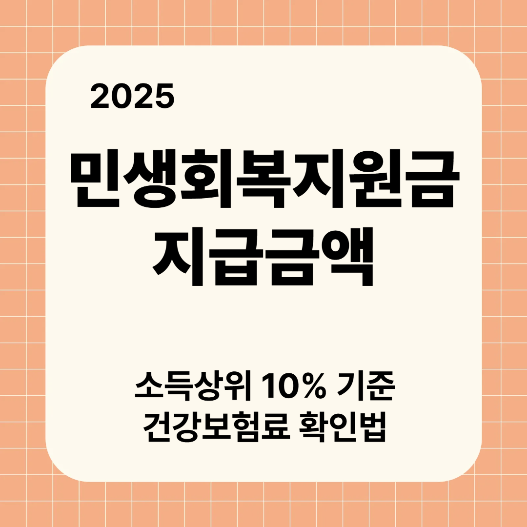 민생회복지원금 지급금액 소득상위 10% 기준, 건강보험료 확인방법
