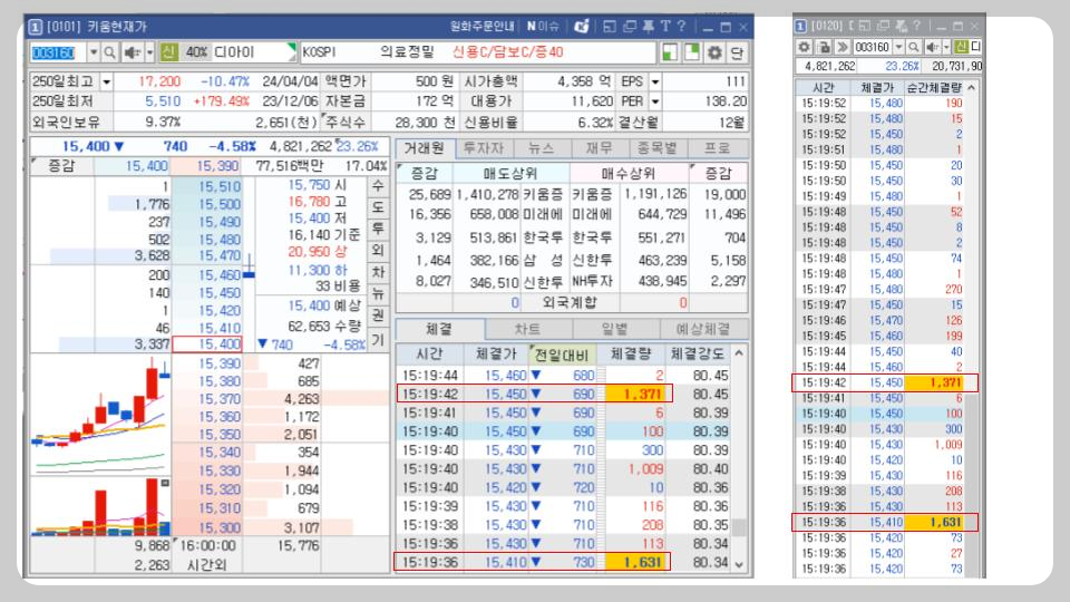대량-순간-체결금액-강조-표시