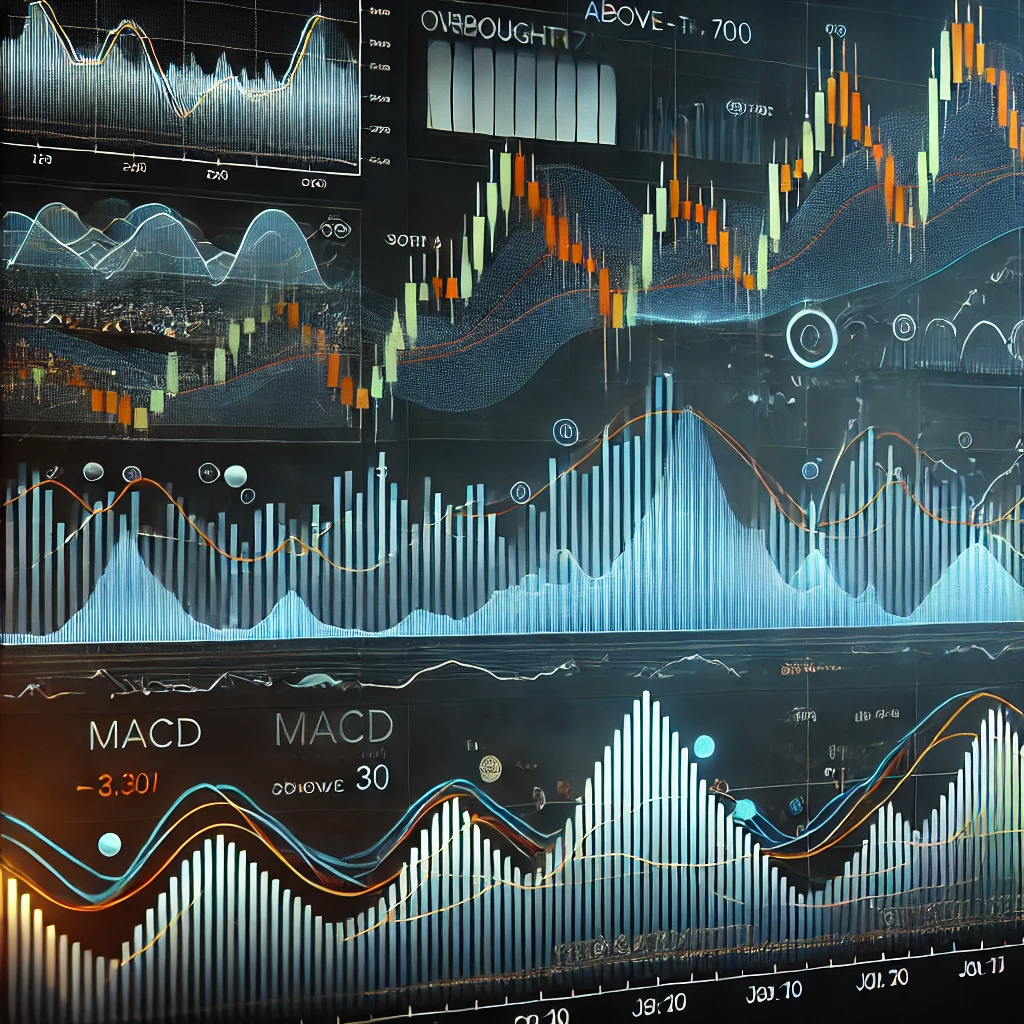 RSI와 MACD 연관된 이미지.