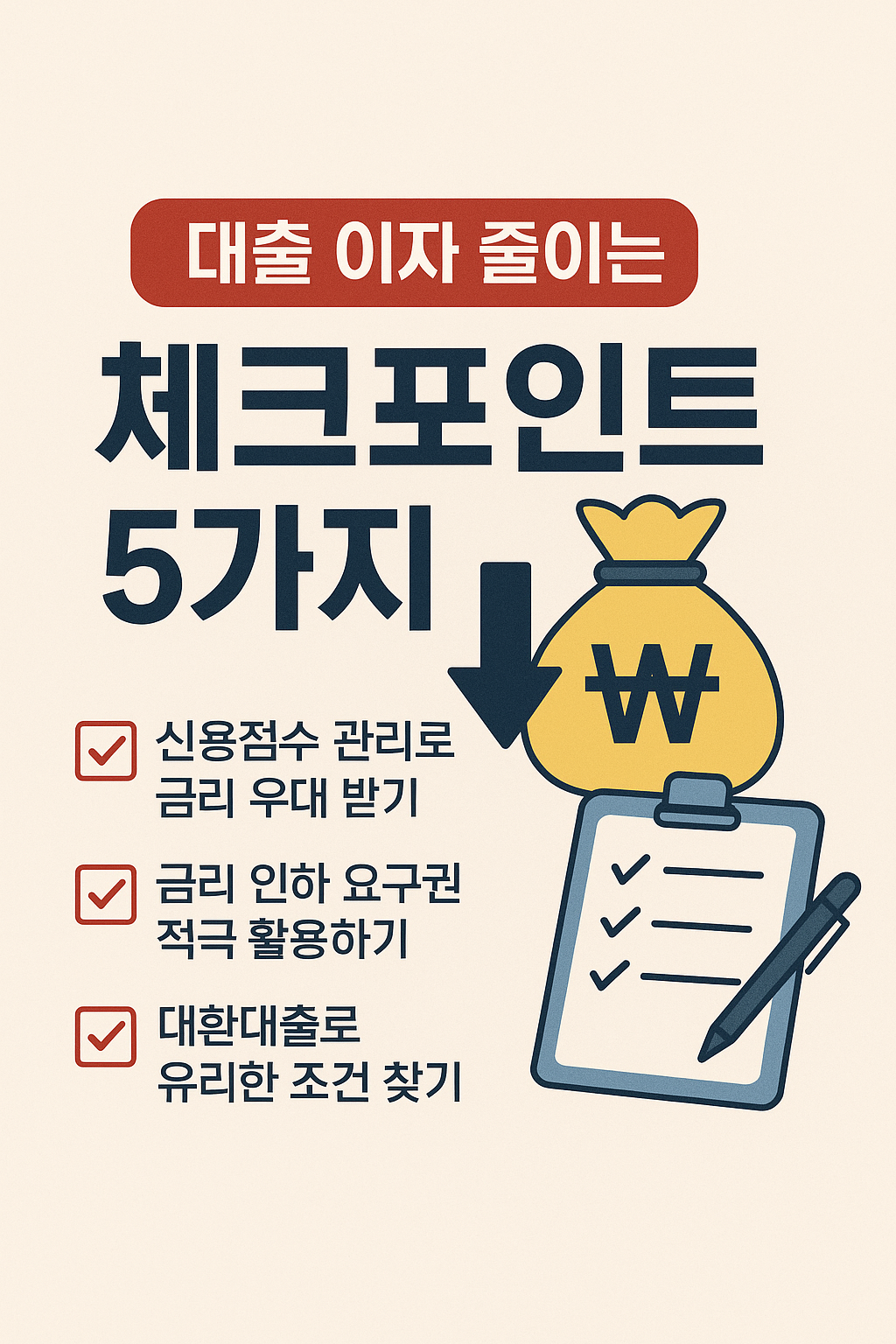대출 이자 줄이는 체크포인트 5가지 ❘ 2025 최신 재테크 가이드