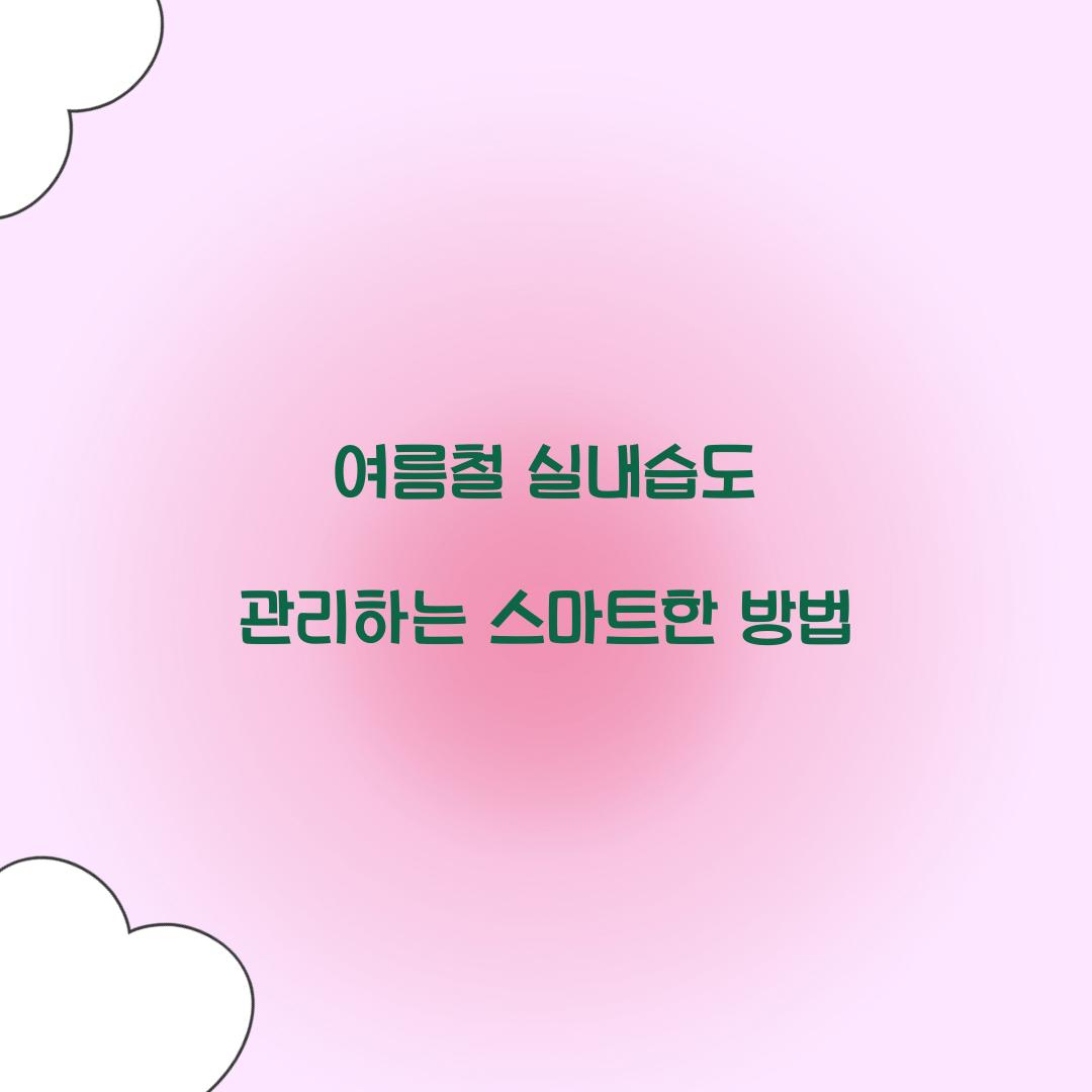 여름철 실내습도