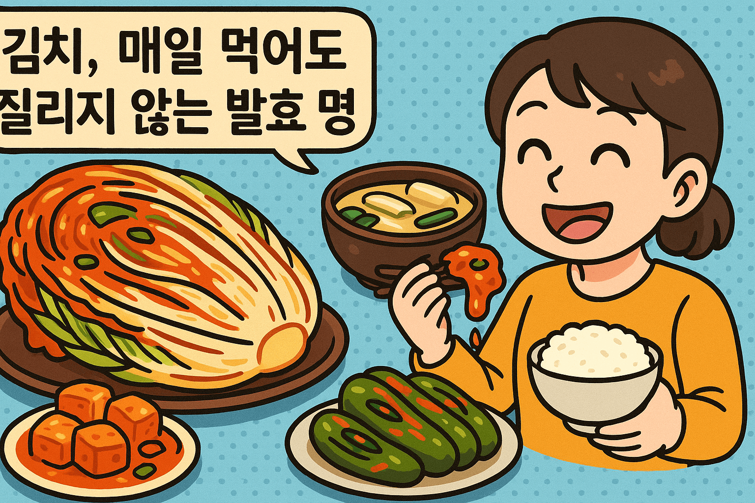 김치 매일 먹어도 질리지 않은 음식